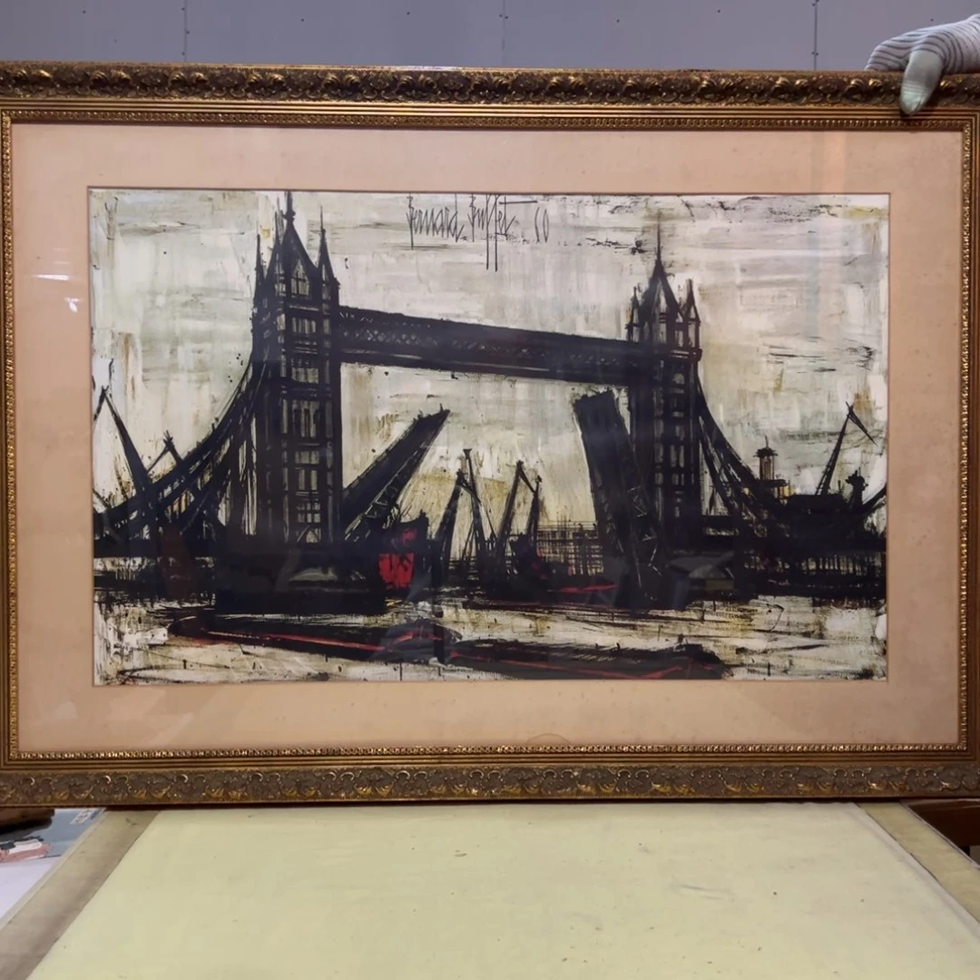 绘画乱*屏风框画茶空间设计