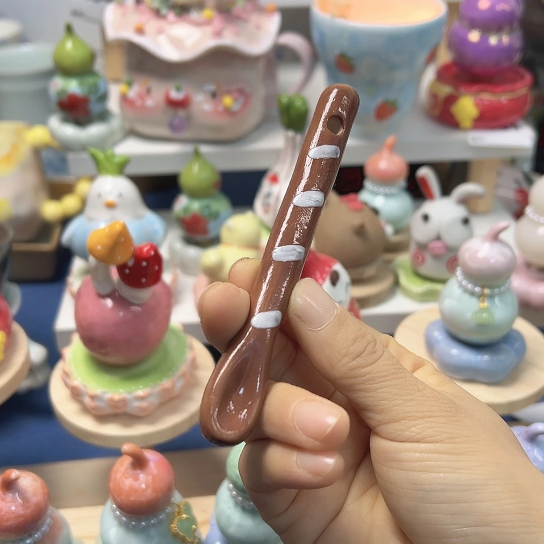 陶摆件手绘勺子88888