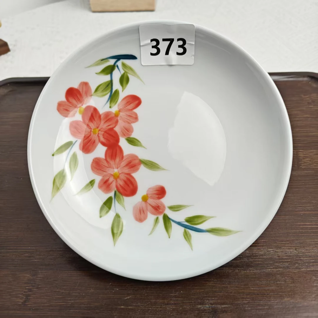 景德镇手绘釉中彩（食品级）浅盘373盘子家用餐盘陶瓷