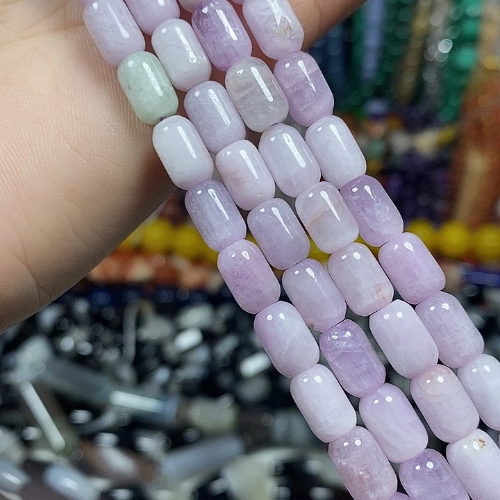 玛瑙/玉髓未镶嵌珠宝半成品天然紫磷灰卡6*9mm短条