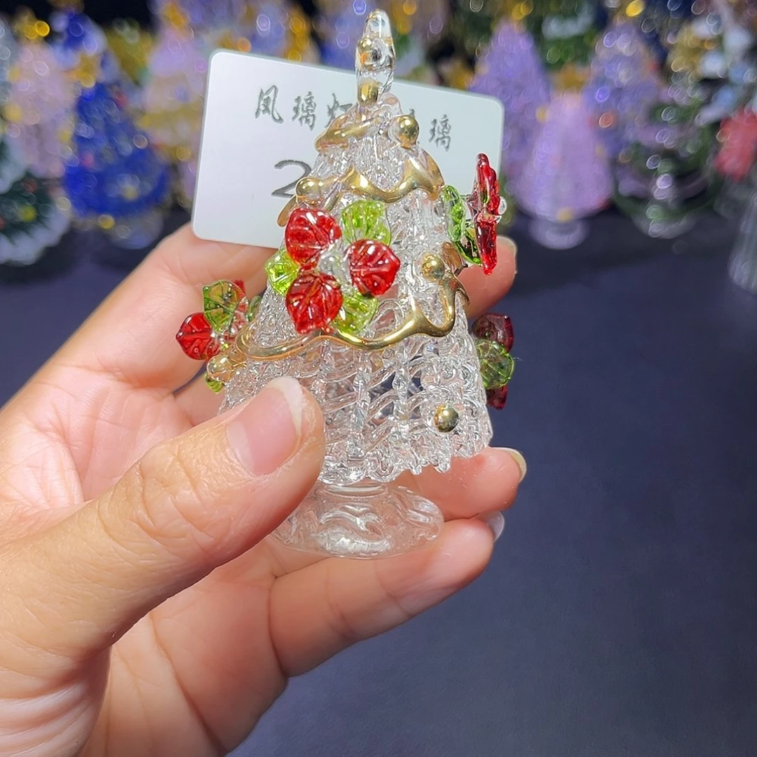 锦***❅吊坠（不含链）玻璃230圣诞树