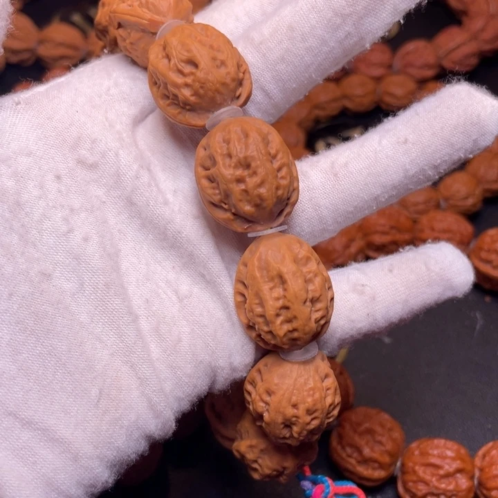 手串文玩核桃粗筋肉纹京八棱手串