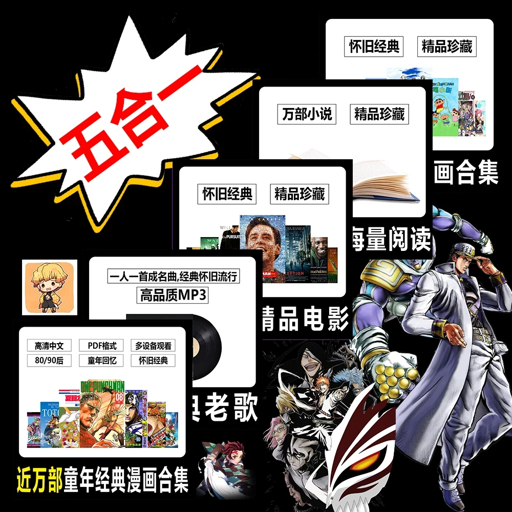 万部怀旧童年经典老漫画 + 万部动画动漫