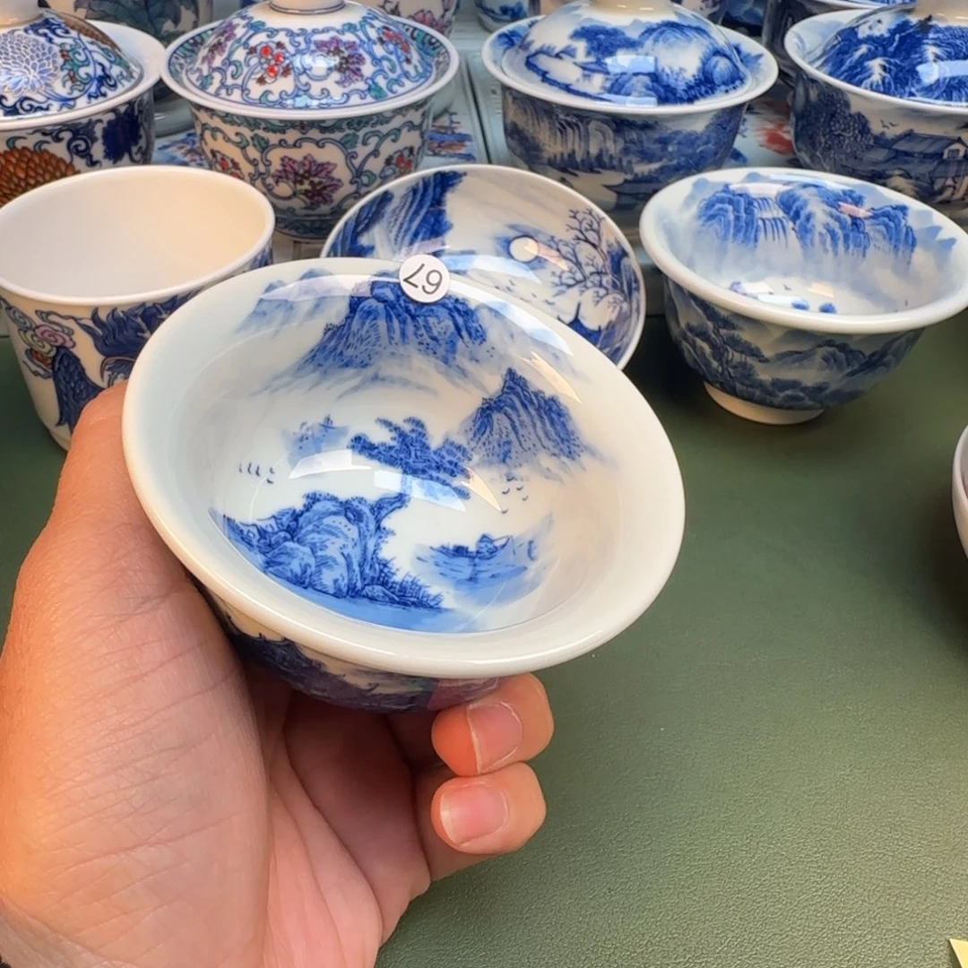 纯手工纯手绘茶具石头24