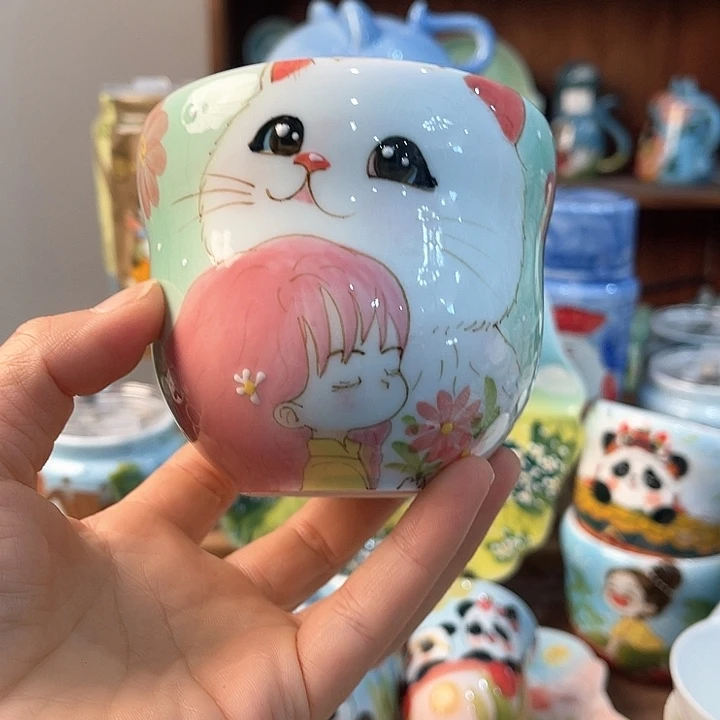 陶景德镇釉下手绘陶瓷