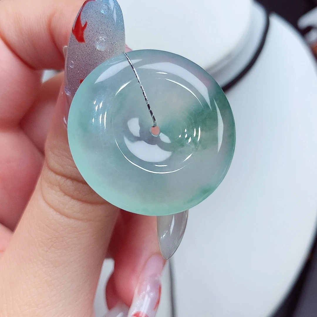 翡翠未镶嵌颈饰翡翠91，28.1/5.7