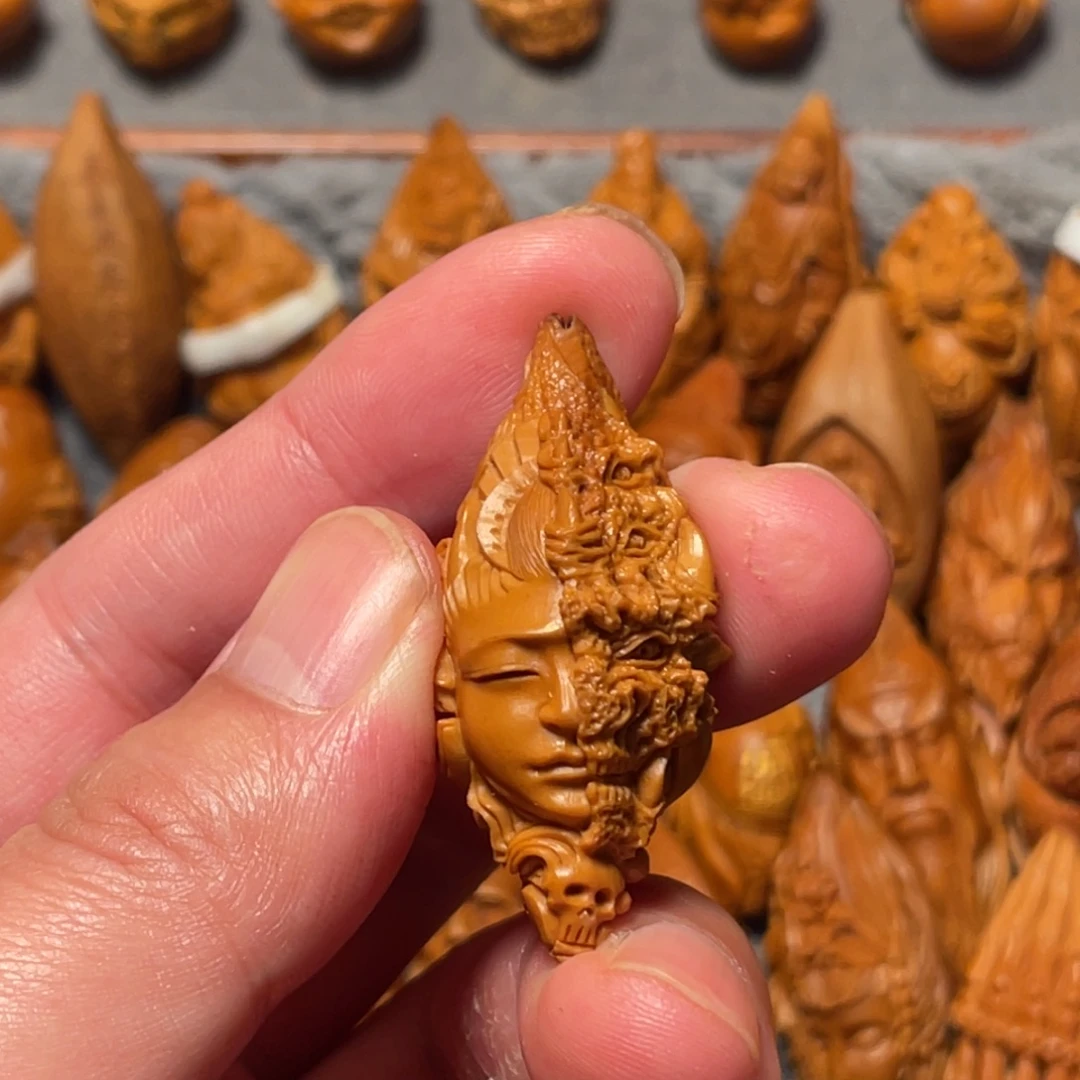 記***活手串/手链橄榄核一念佛魔