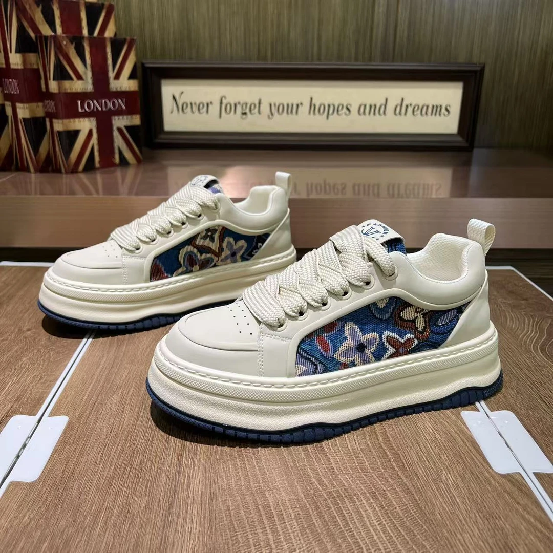 2025秋季新款厚底时尚潮流舒适百搭运动流行个性平底男鞋（皮鞋码）