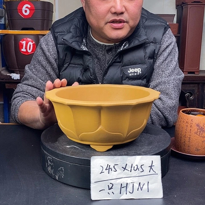 紫砂花盆货号一只HJN1