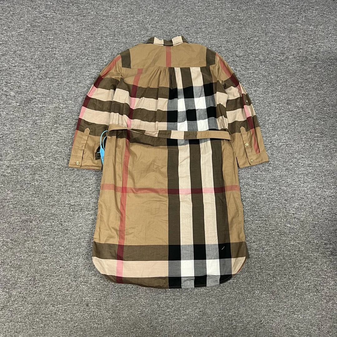 99新 BURBERRY/博柏利 Burberry 格纹连衣裙 uk8 经典热门款