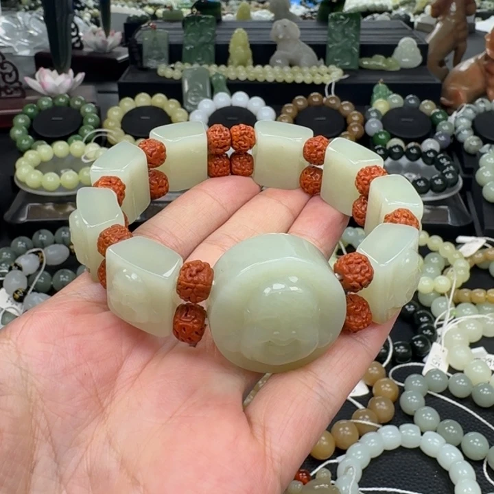 和田玉未镶嵌手链