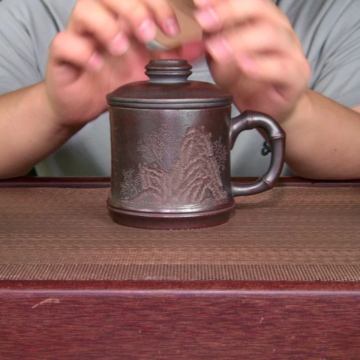 茶杯紫砂高货放漏