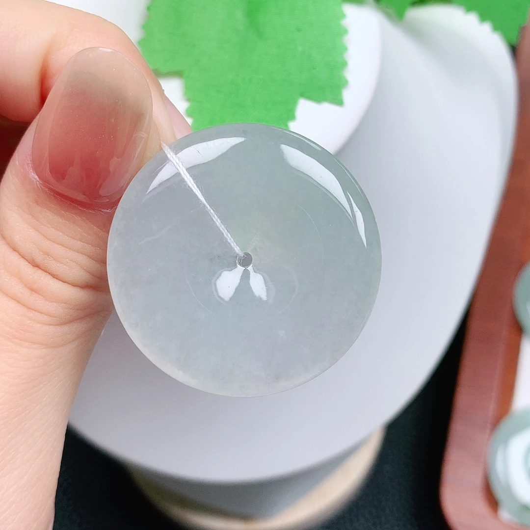 翡翠未镶嵌颈饰平安34-5.3