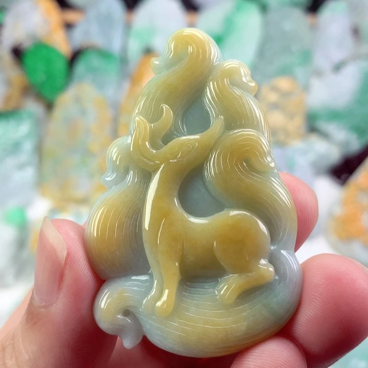 翡翠未镶嵌吊坠(不含链)