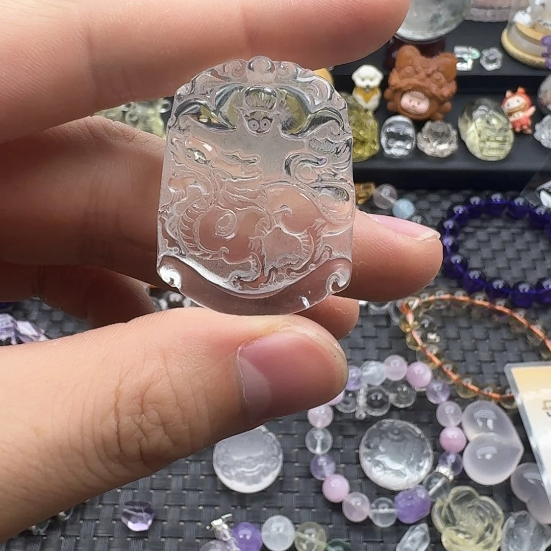 ****️银S925镶嵌紫晶颈饰天然水晶