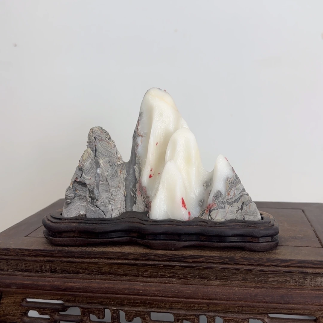 灵璧奇石白灵玉石