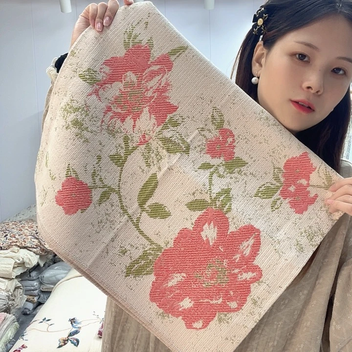 棉罗布麻粉花绿叶三件套