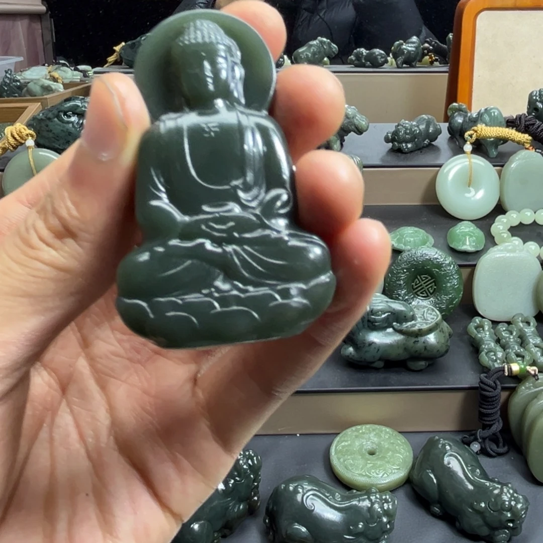 和田玉未镶嵌颈饰