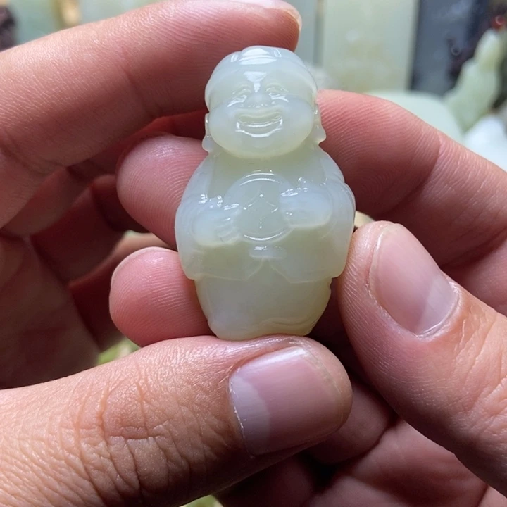 和田玉未镶嵌挂件