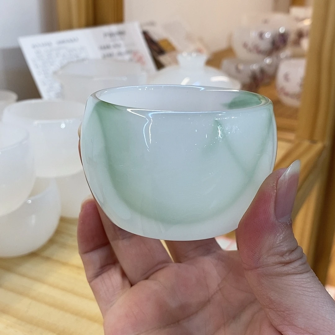 琉璃手工艺品漂绿客杯