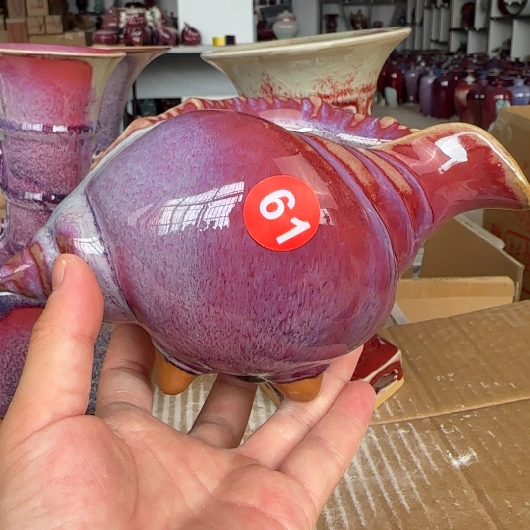 摆件郑家钧窑摆件微