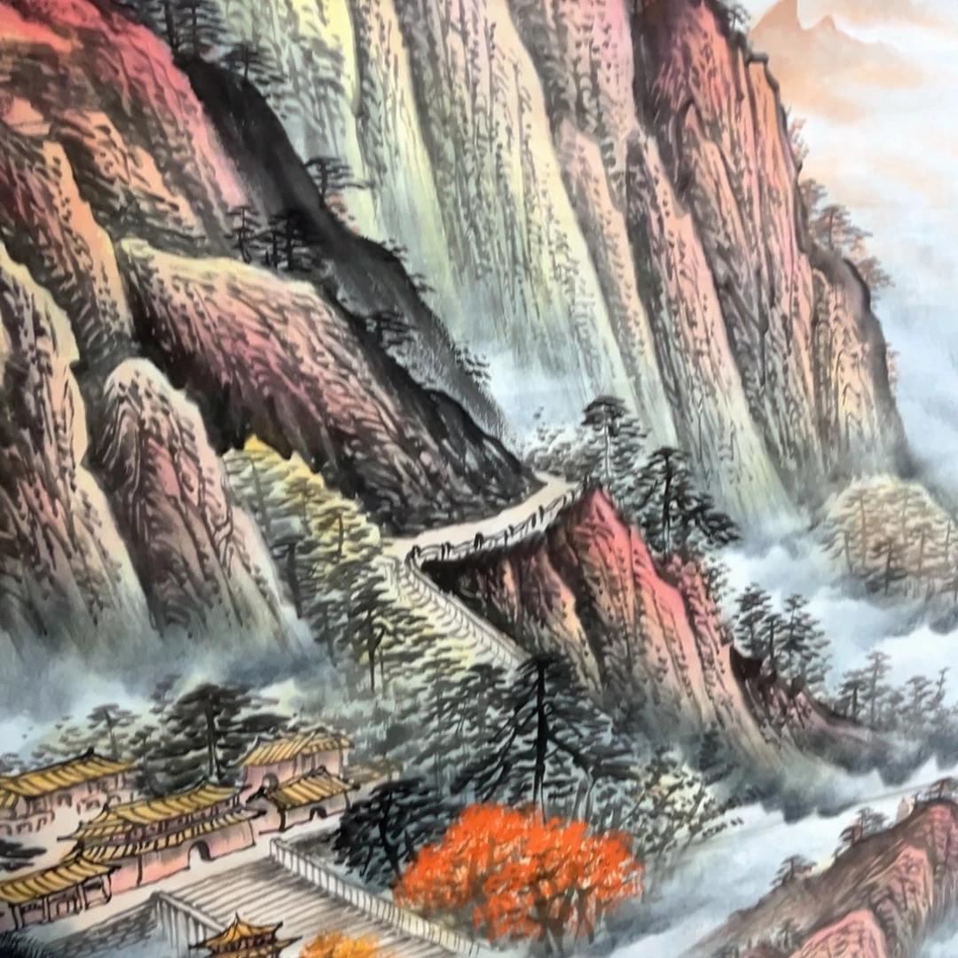 国画国画作品老师手绘