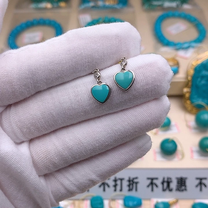 银S925镶嵌绿松石戒指