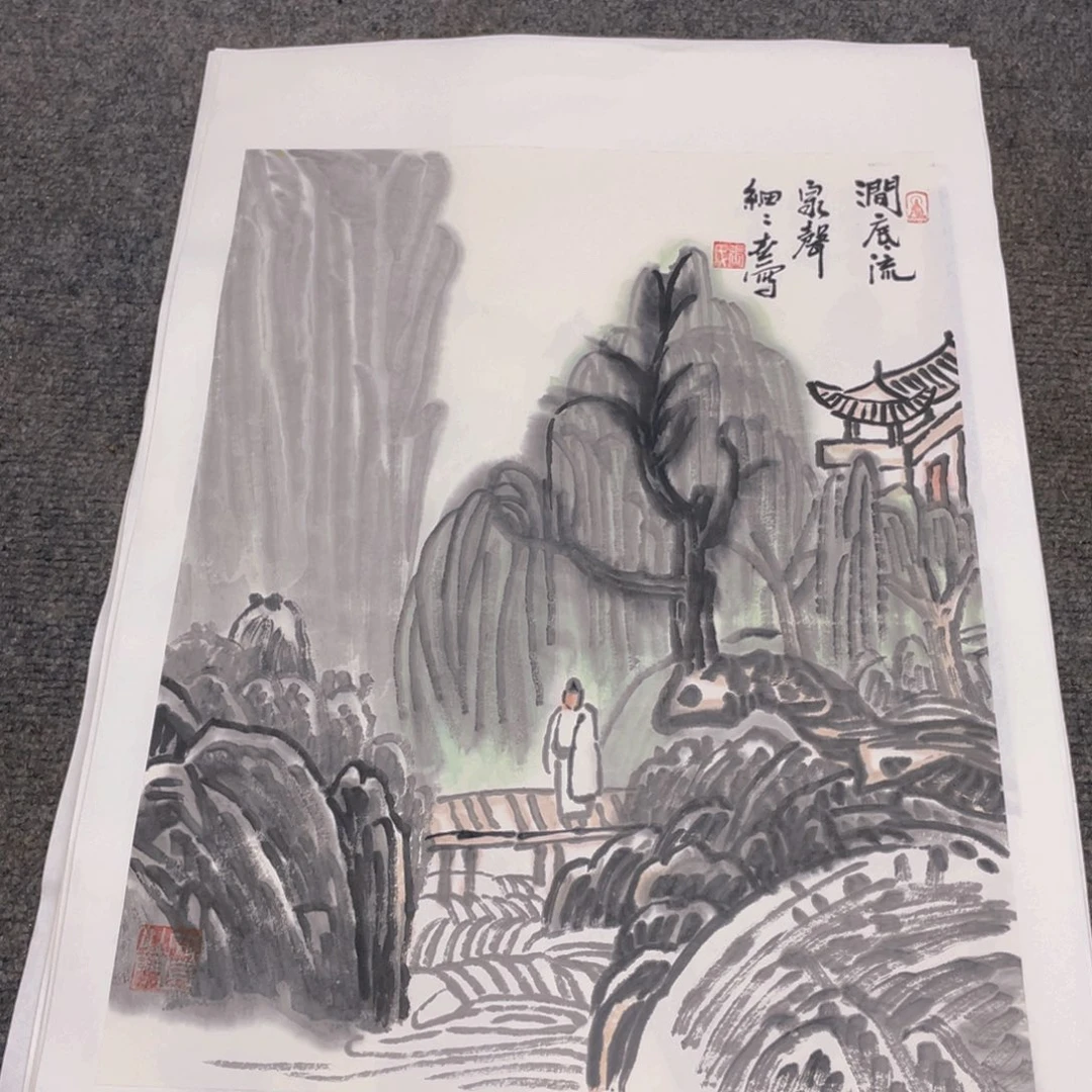 国画1.4平尺纯手绘国画作品