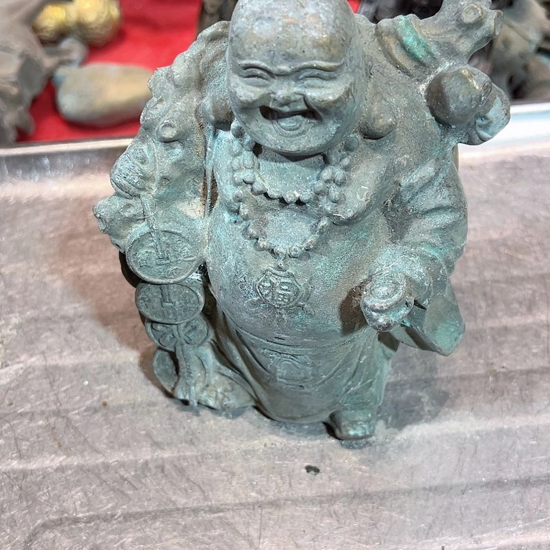 四*鱼黄铜摆件工艺品，