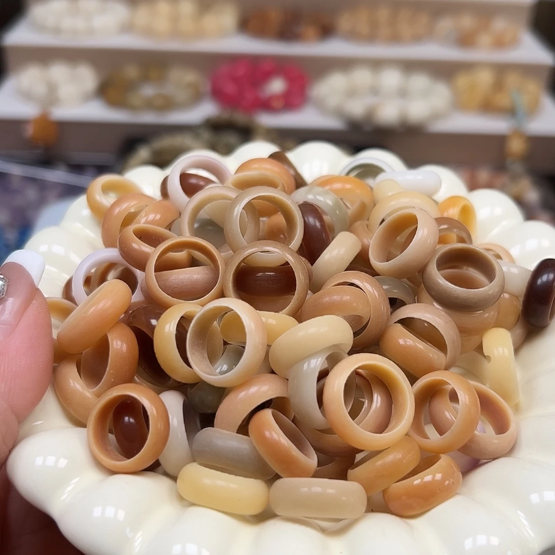 手串菩提根/象牙果微瑕跑环50颗