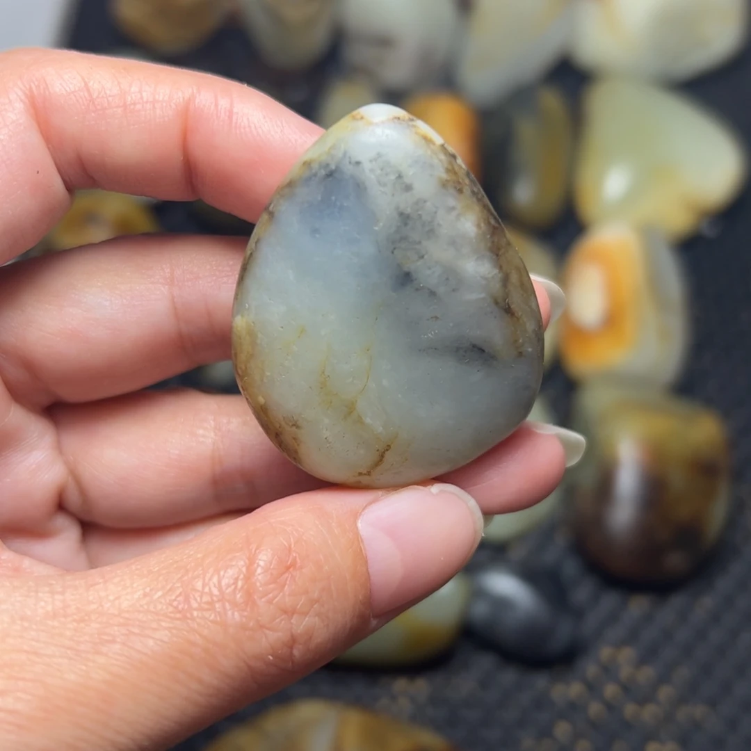 和田玉未镶嵌挂件A57