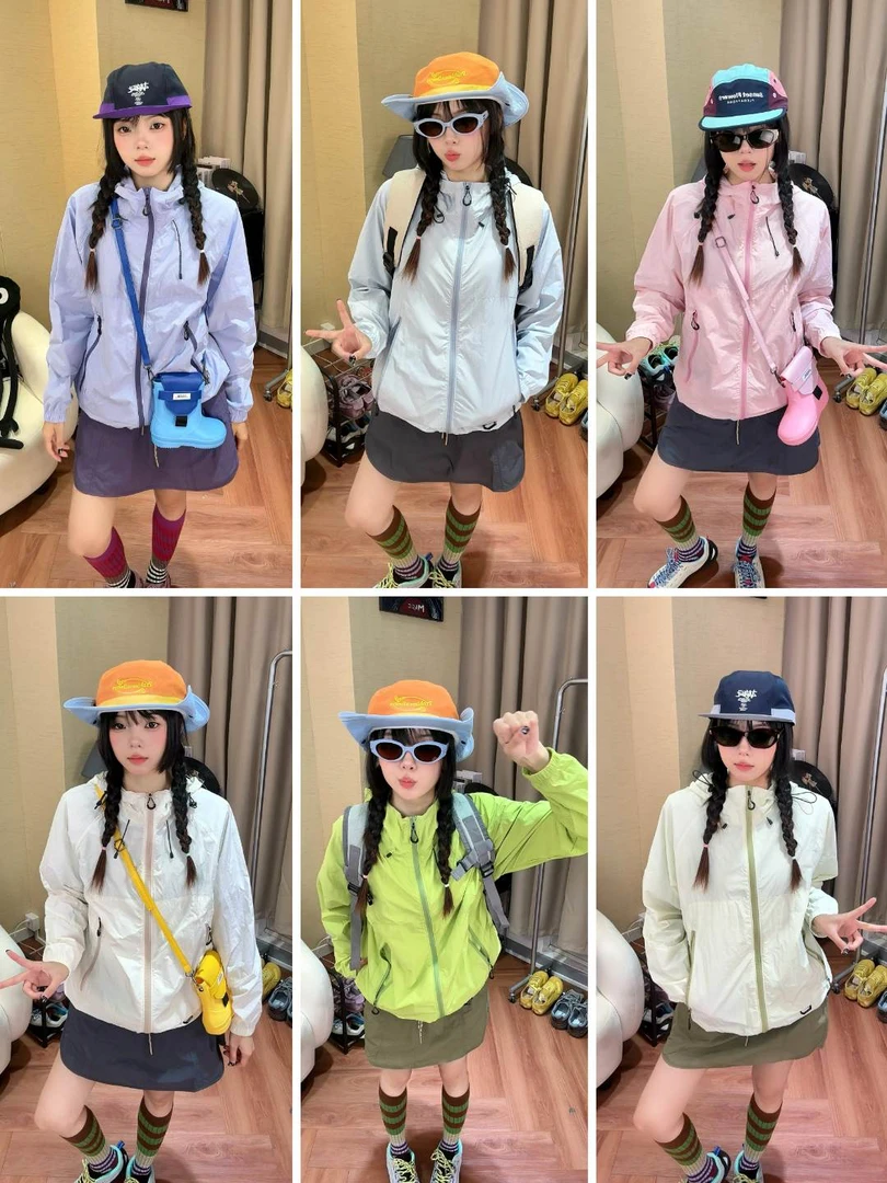 【小冰皮3.0升级版黑胶帽檐防晒风壳】欧若风防紫外线梭织时尚防晒