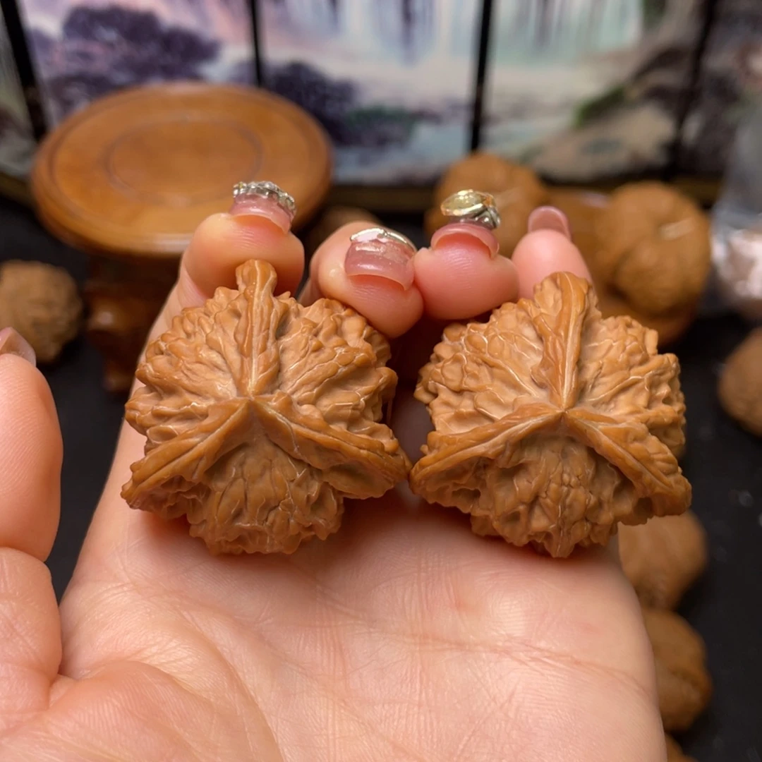 文玩核桃把件39全品三棱