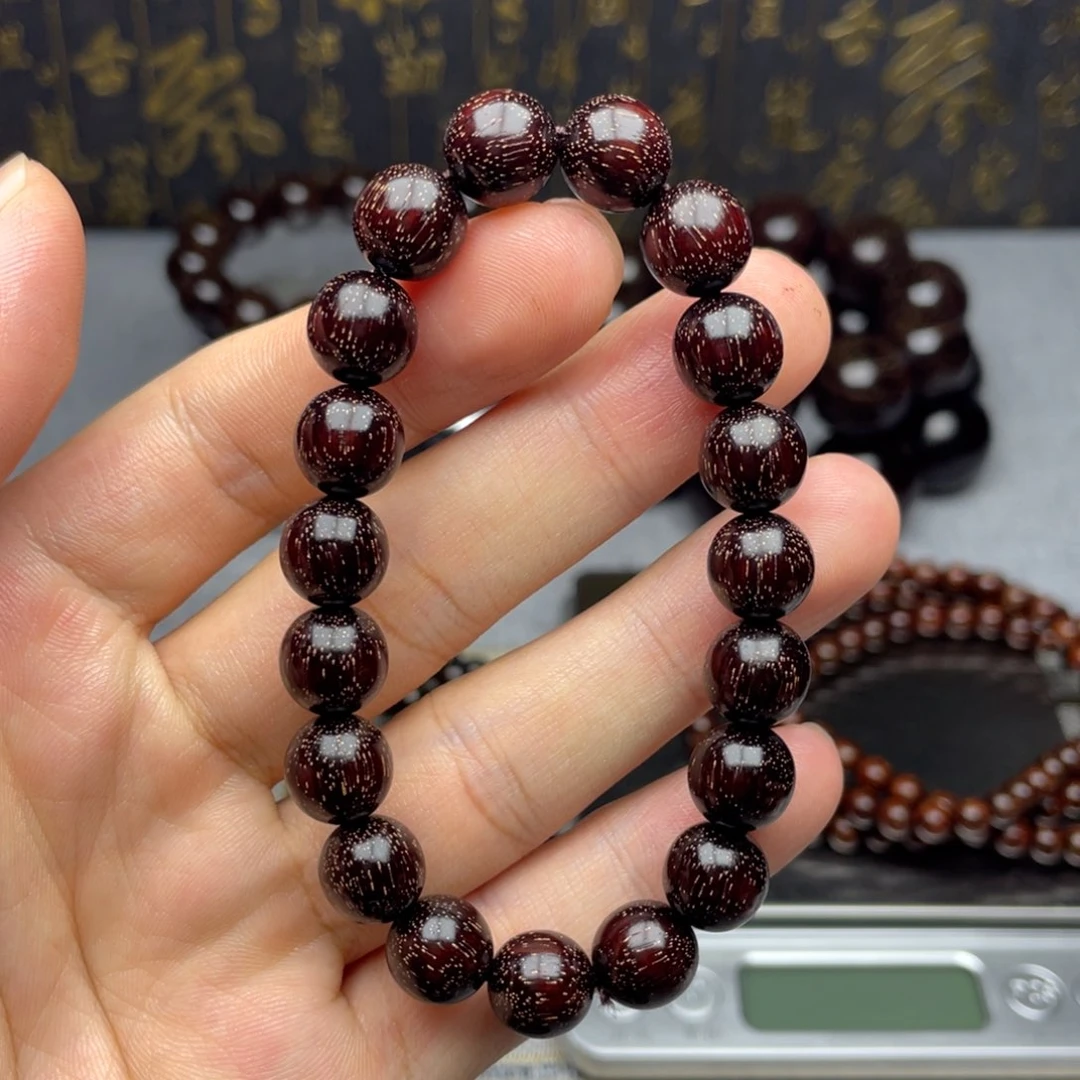 檀香紫檀（小叶紫檀）1.0 19颗 爆满金星