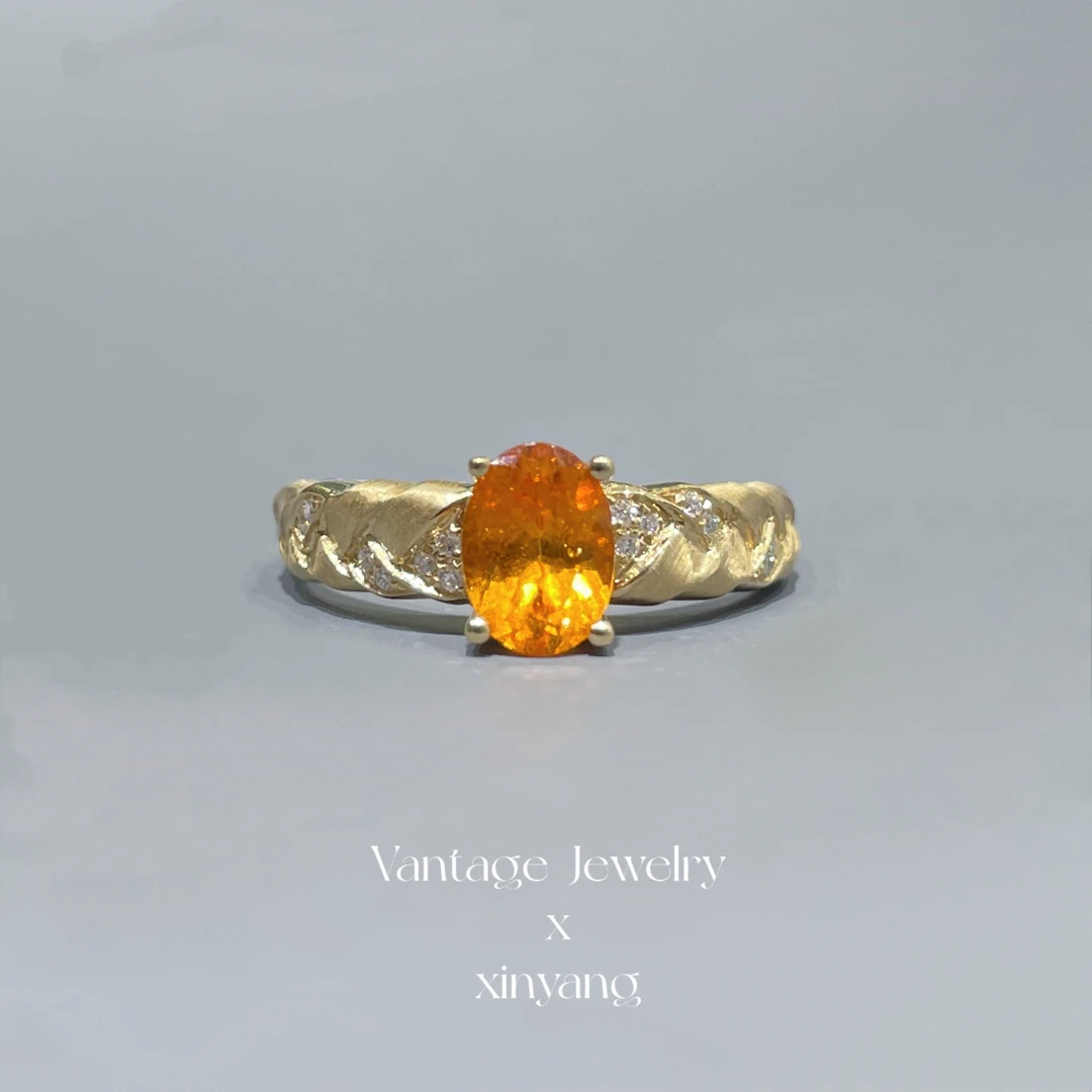 【欣阳】18K 1克拉芬达编织戒指