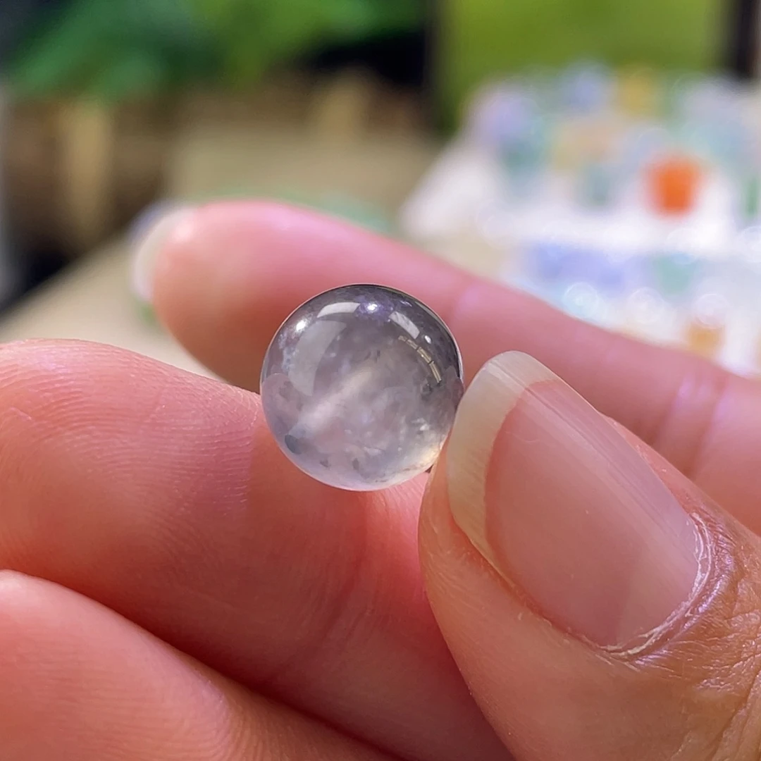 散珠翡翠展示勿拍缅甸翡翠a货卡10+黑冰起杠