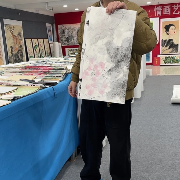 国画今天上午国画作品展示