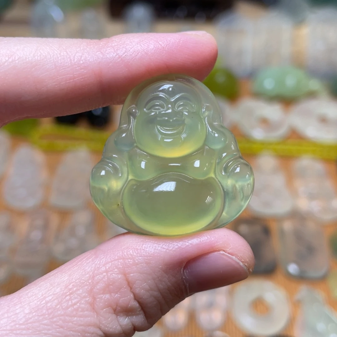 蛇纹石玉吊坠未镶嵌开****子