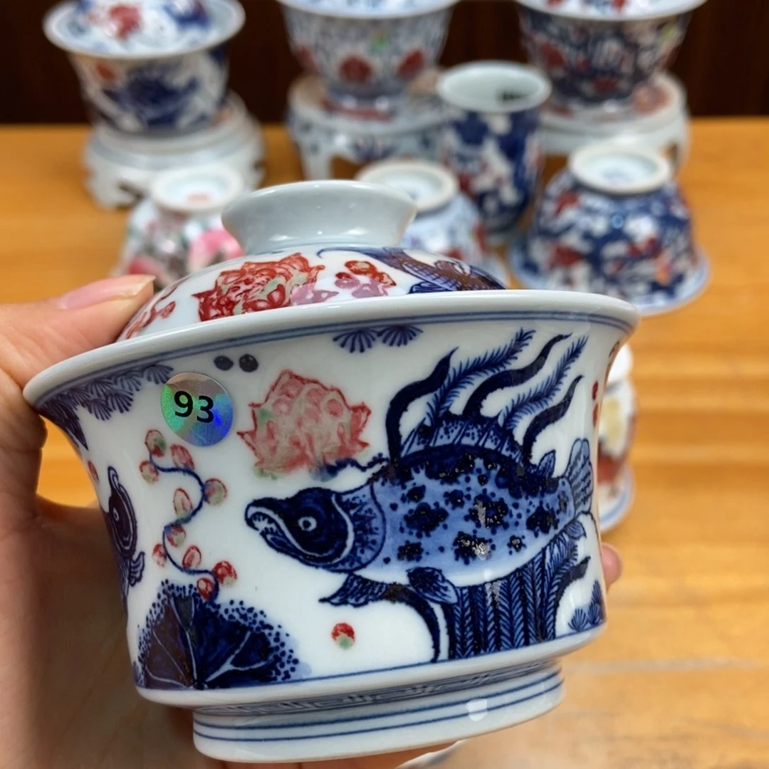 手绘现代茶具非古董