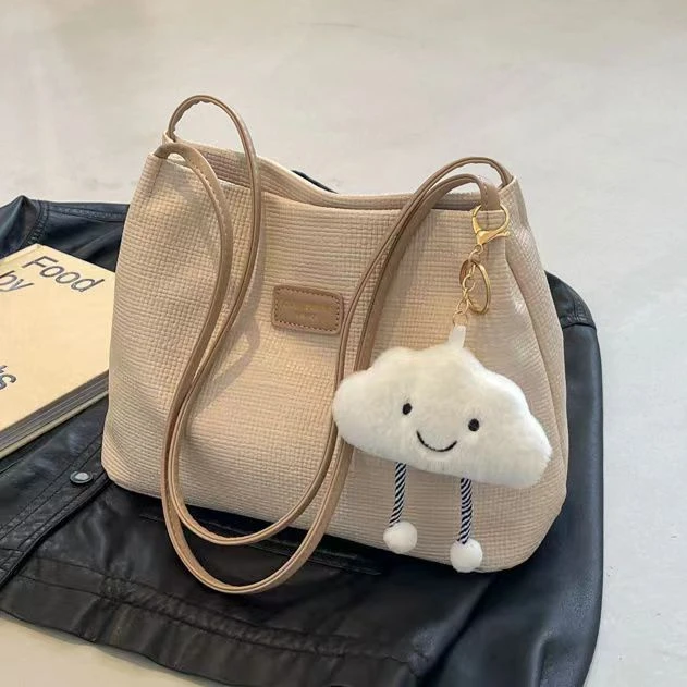 高级感包包2025新款时尚质感单肩包流行洋气百搭通勤水桶托特包LX