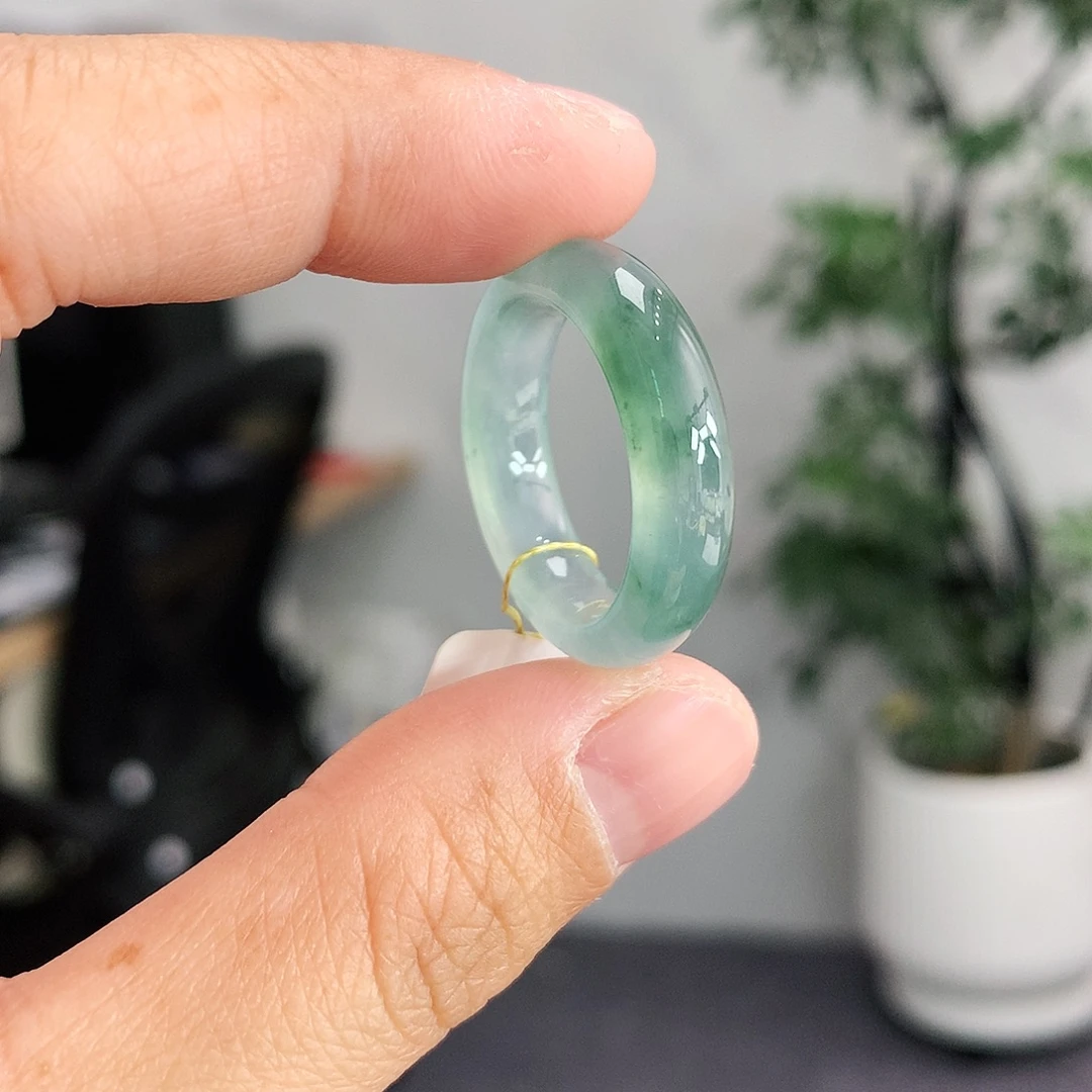 翡翠未镶嵌戒指17-18