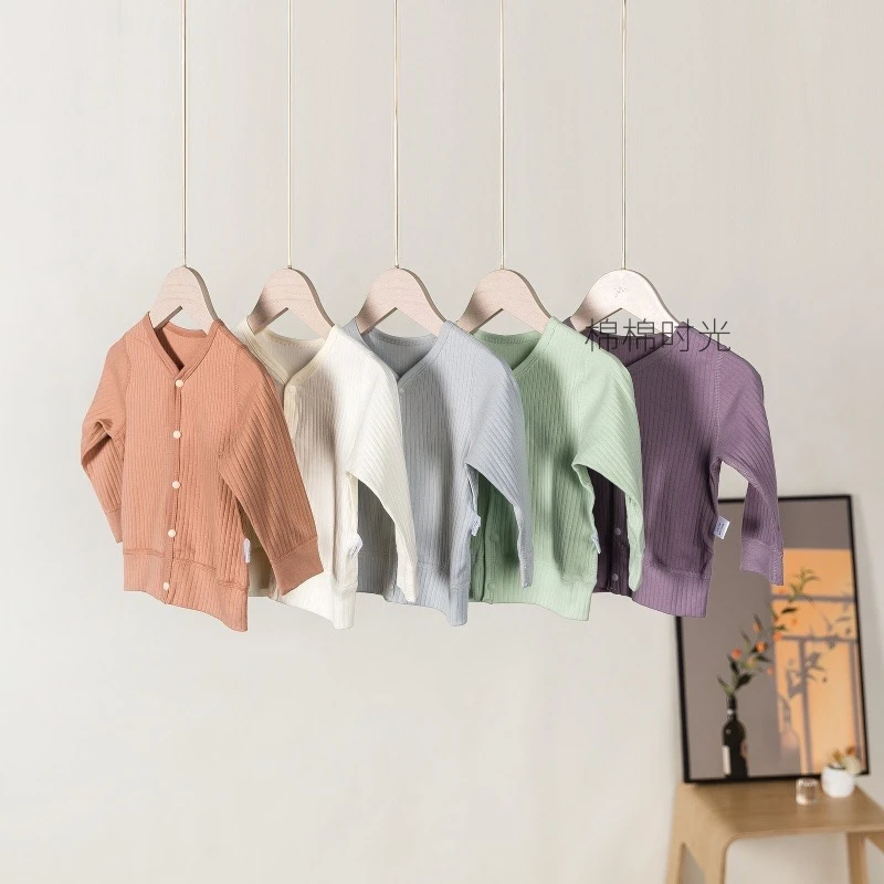 A类100棉宝宝春秋韩版保暖外套新款婴儿开衫春季儿童长袖上衣春装