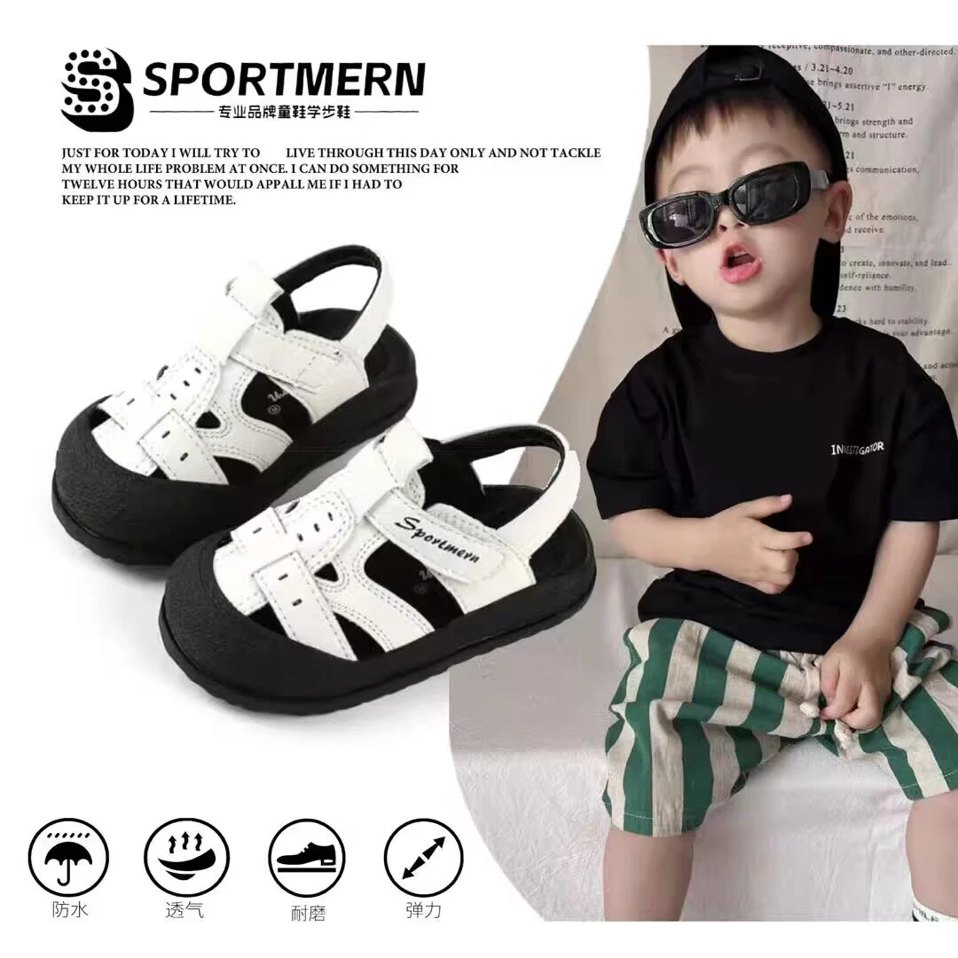 夏季宝宝凉鞋男宝学步鞋小童机能鞋男童夏季婴幼儿包头防踢鞋子女