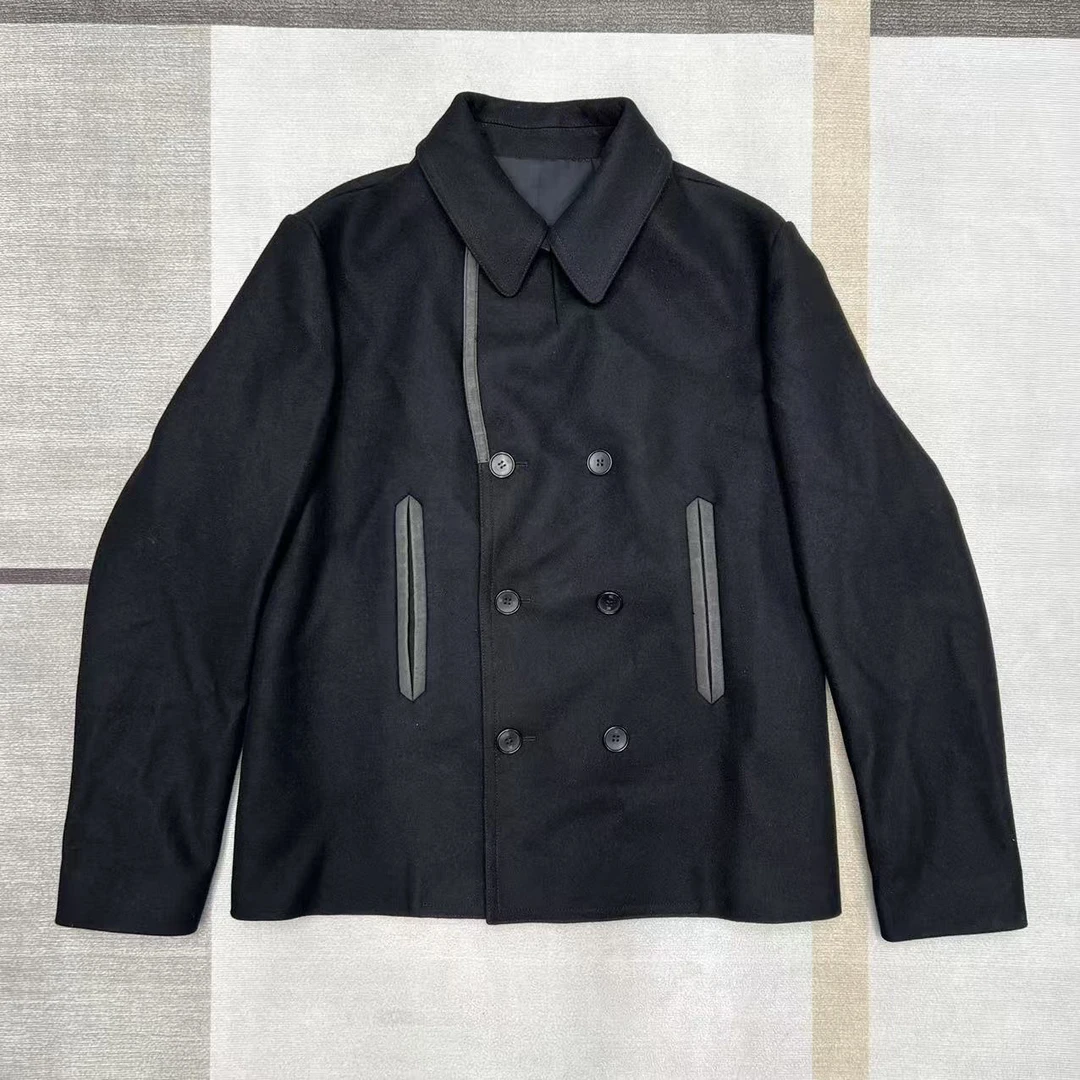 全新未使用 Balenciaga/巴黎世家 大衣双排扣立领外套简约54