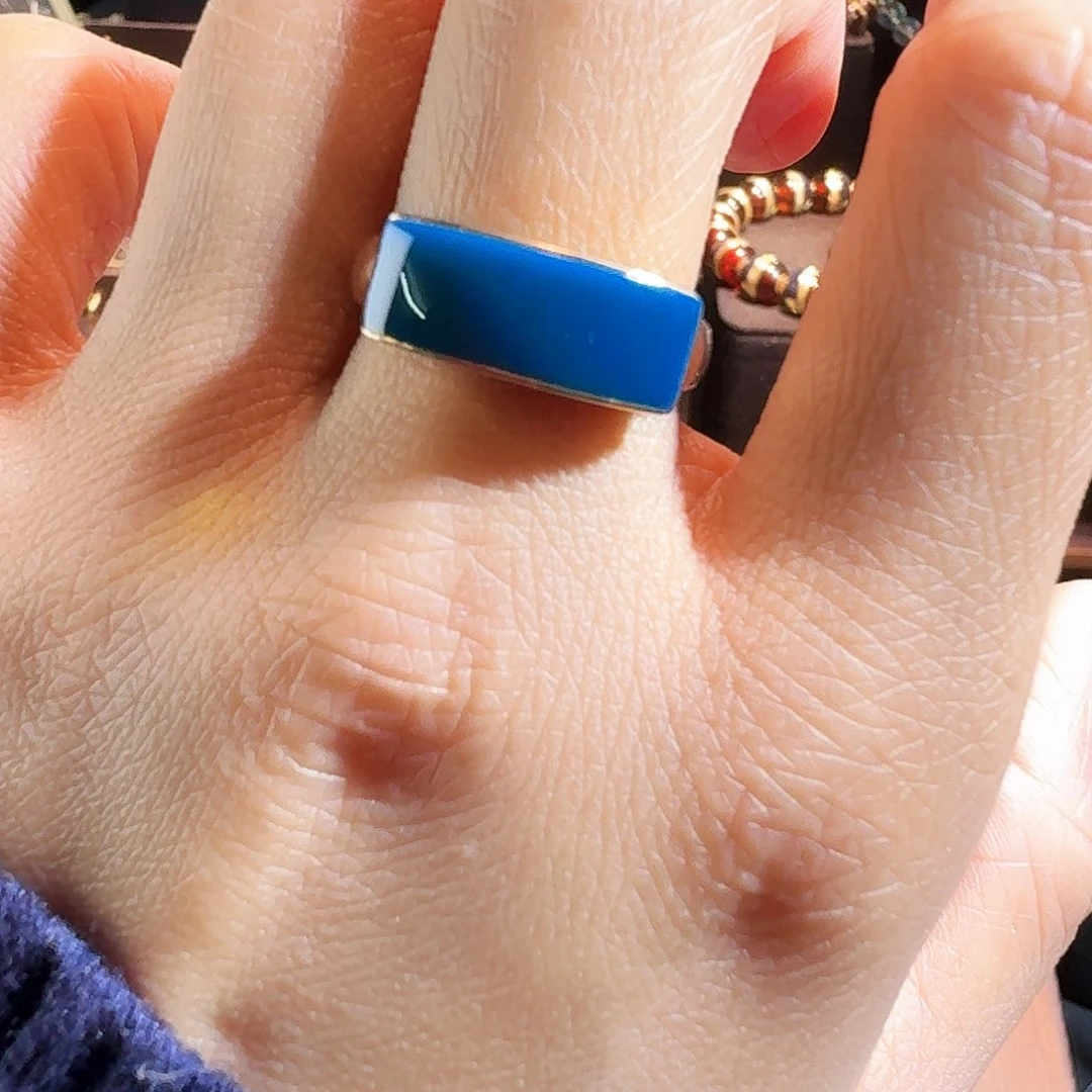 琥珀银S925镶嵌戒指多米尼加