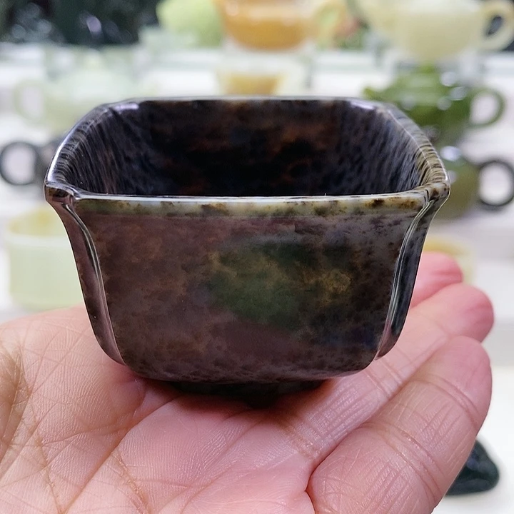 未镶嵌和田玉挂件茶杯80m l