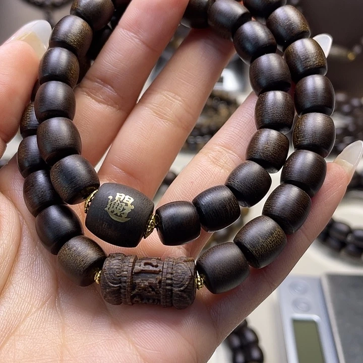 沉香手串耗*越南芽庄白奇