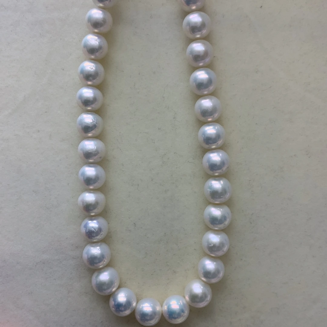 淡水珍珠银S925镶嵌项链911