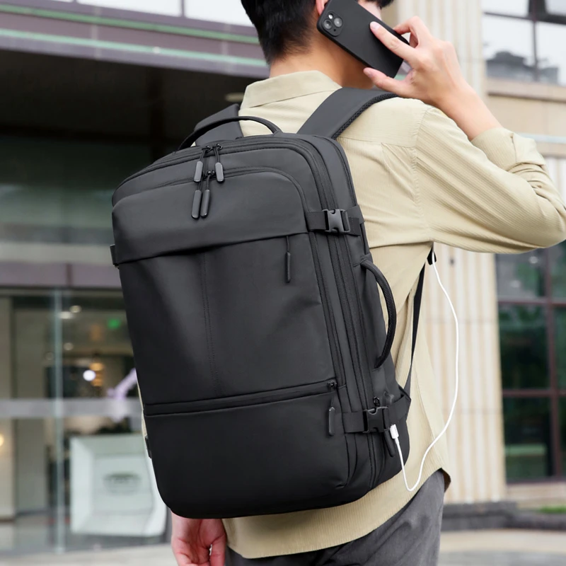 新款大容量韩版休闲耐磨防水扩容旅游出行轻便多功能电脑包