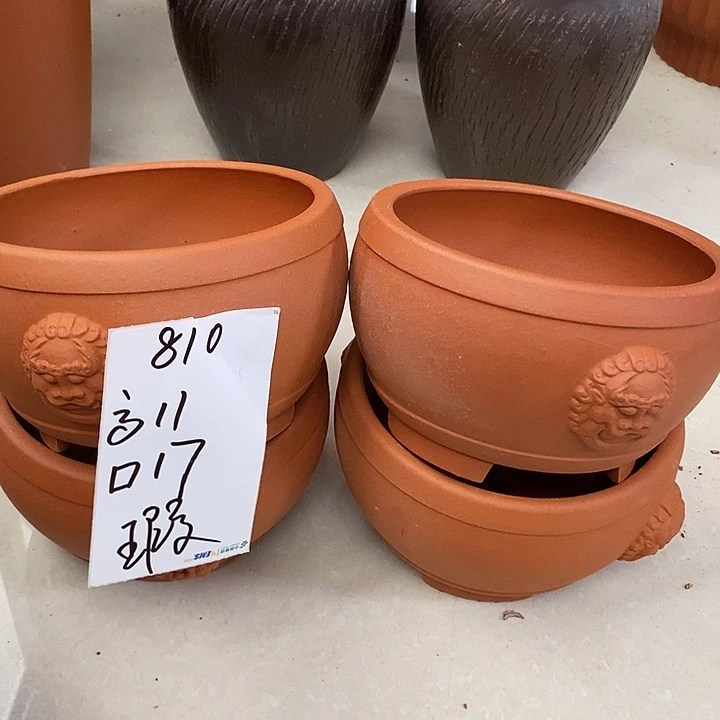 粗陶红陶绿植花盆810